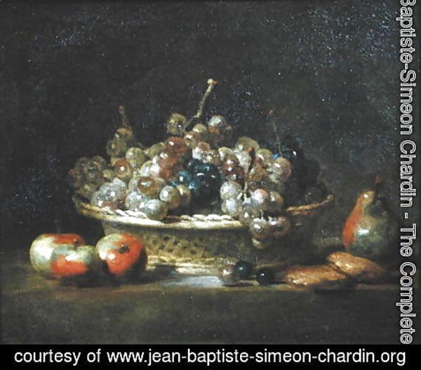 Jean-Baptiste-Simeon Chardin - Basket of Grapes, 1765