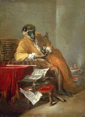 Jean-Baptiste-Simeon Chardin - The Monkey Antiquarian