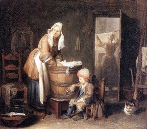 Jean-Baptiste-Simeon Chardin - The Laundry Woman 2