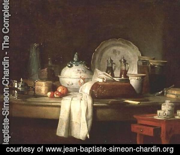 Jean-Baptiste-Simeon Chardin - The Officers' Mess or The Remains of a Lunch, 1763
