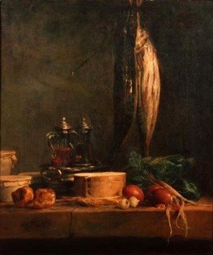 Jean-Baptiste-Simeon Chardin - Still Life with Fish