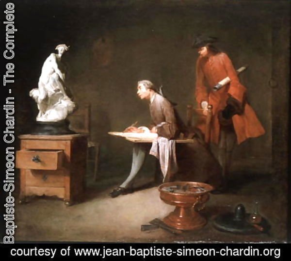 Jean-Baptiste-Simeon Chardin - The Drawing Lesson