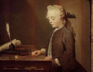 The Child with a Teetotum, Portrait of Auguste-Gabriel Godefroy (1728-1813) 1741