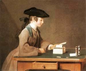 Jean-Baptiste-Simeon Chardin - The House of Cards III