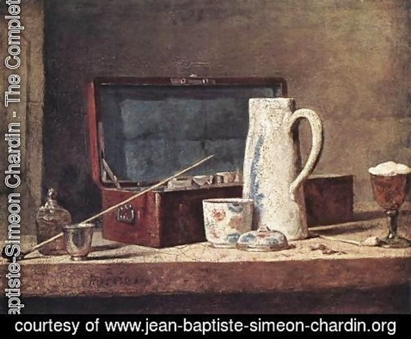 Jean-Baptiste-Simeon Chardin - Still-Life with Pipe and Jug