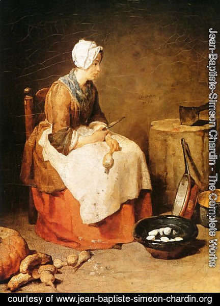 Jean-Baptiste-Simeon Chardin - The Kitchen Maid