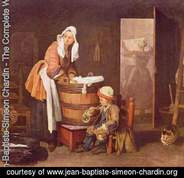 Jean-Baptiste-Simeon Chardin - The Laundress