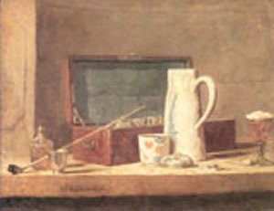 Jean-Baptiste-Simeon Chardin - The Smokers Case 1737