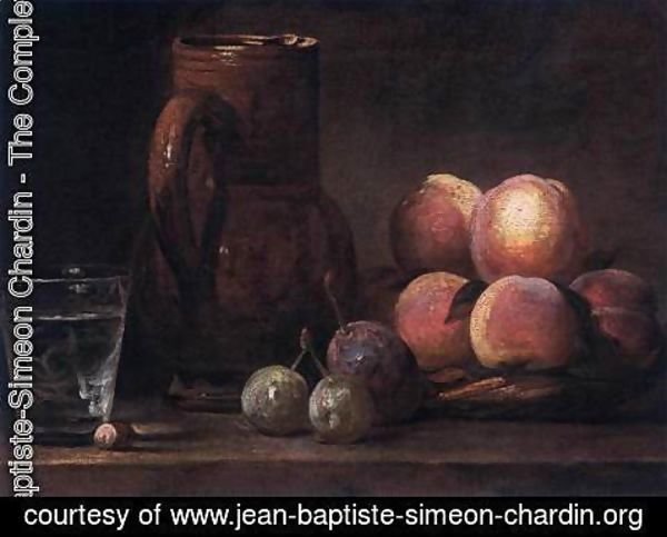 Jean-Baptiste-Simeon Chardin - Fruit, Jug, and a Glass