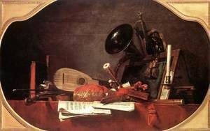 Jean-Baptiste-Simeon Chardin - Attributes of Music 1765