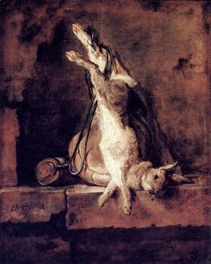 Jean-Baptiste-Simeon Chardin - Rabbit With Game Bag And Powder Flask