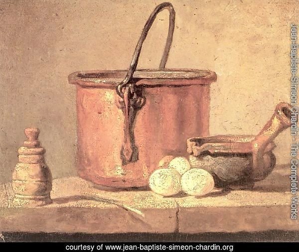 Still Life With Copper Cauldron And Eggs