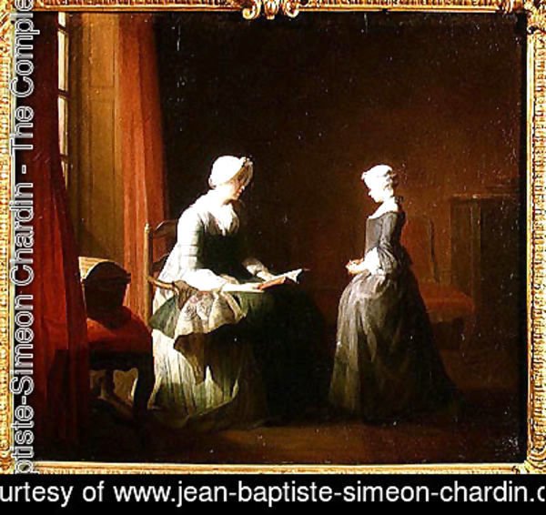 Jean-Baptiste-Simeon Chardin - The Good Education, 1753