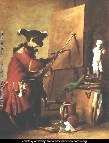 The Monkey Painter, 1740