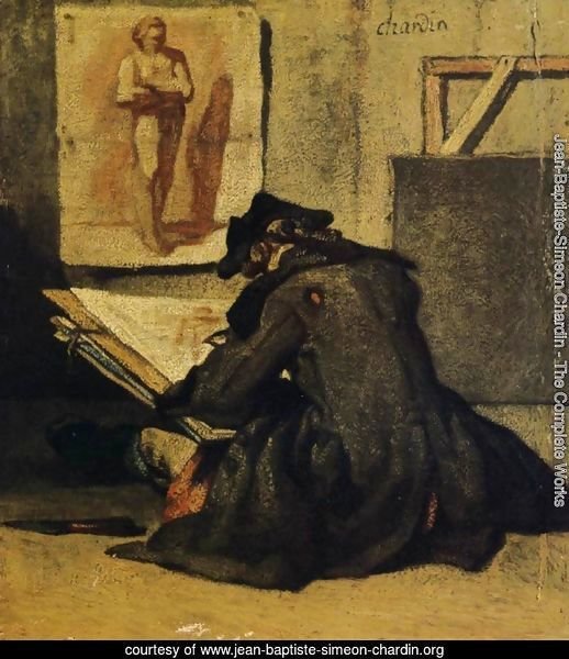 Young Draughtsman copying an Academy study