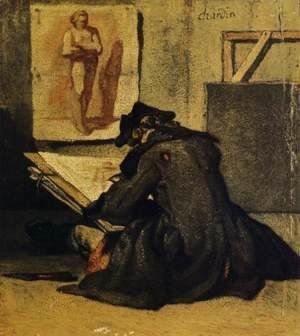 Jean-Baptiste-Simeon Chardin - Young Draughtsman copying an Academy study