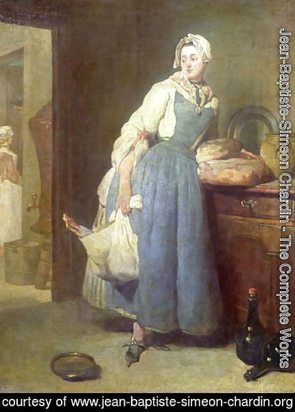 Jean-Baptiste-Simeon Chardin - The Kitchen Maid with Provisions, 1739