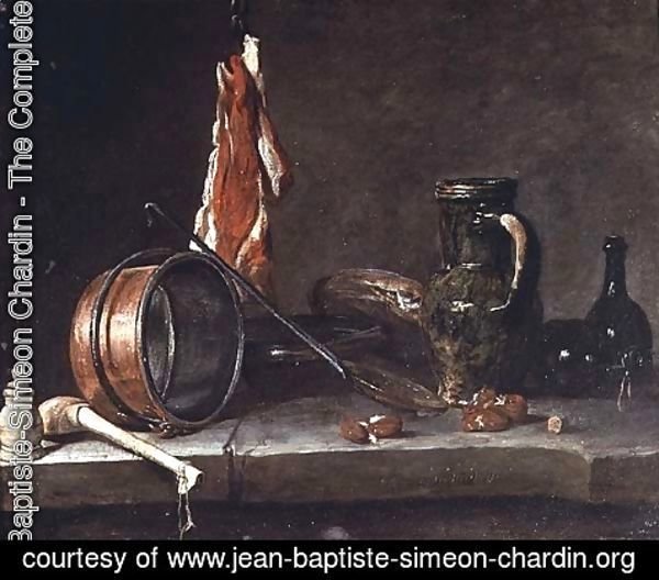 Jean-Baptiste-Simeon Chardin - Still life: Feast Day Menu, 1731