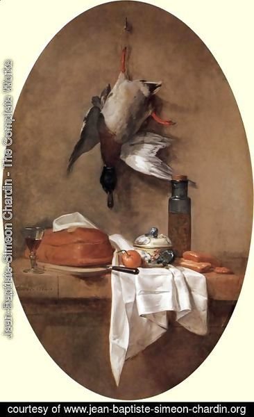 Jean-Baptiste-Simeon Chardin - Still Life With Duck, 1764
