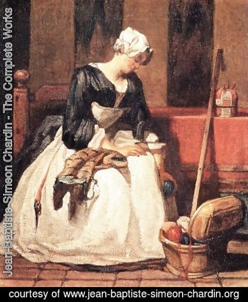 Jean-Baptiste-Simeon Chardin - The Embroiderer, c.1773