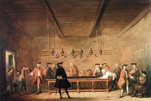 Jean-Baptiste-Simeon Chardin - A Game of Billiards, c.1720-26