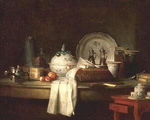 Jean-Baptiste-Simeon Chardin - The Officers' Mess or The Remains of a Lunch, 1763