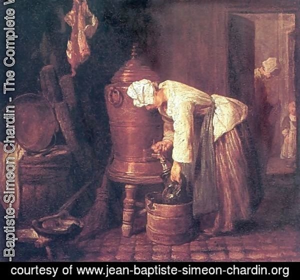 Jean-Baptiste-Simeon Chardin - Woman Drawing Water from a Copper Cistern