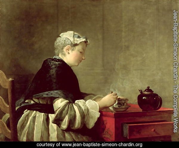 A Lady Taking Tea, 1735