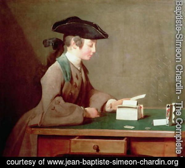 Jean-Baptiste-Simeon Chardin - The House of Cards, c.1736-37
