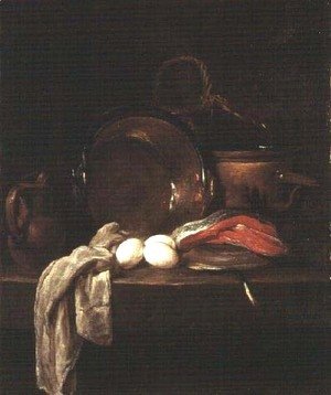 Jean-Baptiste-Simeon Chardin - Still Life: The Kitchen Table, c.1755-56