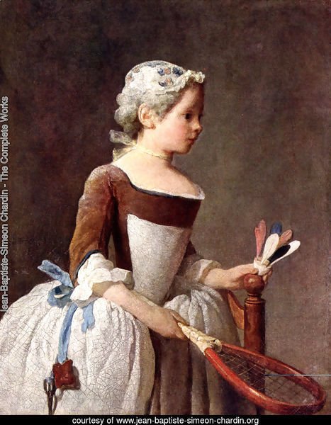 Girl with Racket and Shuttlecock, c.1740