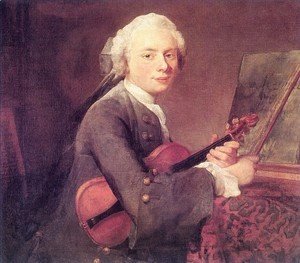 Young Man with a Violin, or Portrait of Charles Theodose Godefroy (1718-96) c.1738