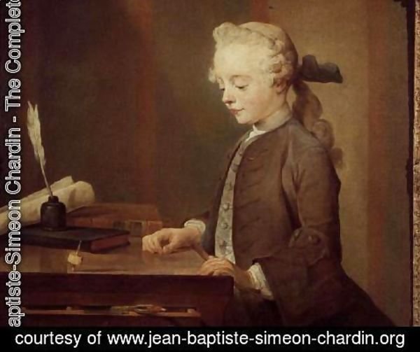 Jean-Baptiste-Simeon Chardin - The Child with a Teetotum, Portrait of Auguste-Gabriel Godefroy (1728-1813) 1741