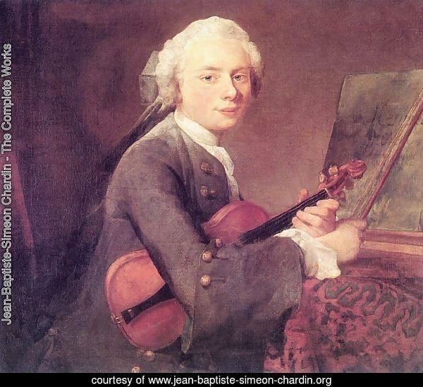 Young Man with a Violin (Charles Godefroy) 