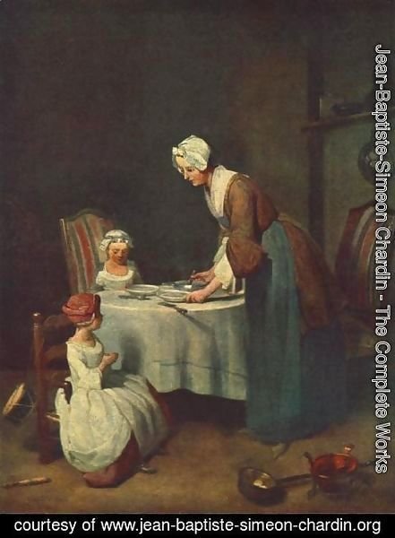 Jean-Baptiste-Simeon Chardin - Prayer before the Meal