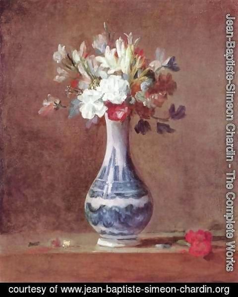 Jean-Baptiste-Simeon Chardin - A Vase of Flowers