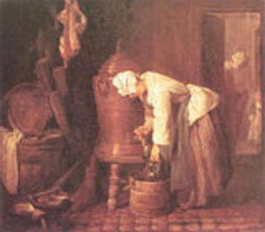 Jean-Baptiste-Simeon Chardin - Woman At The Urn 1733