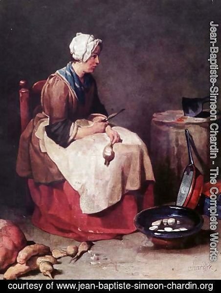 Jean-Baptiste-Simeon Chardin - The turnip cleaner