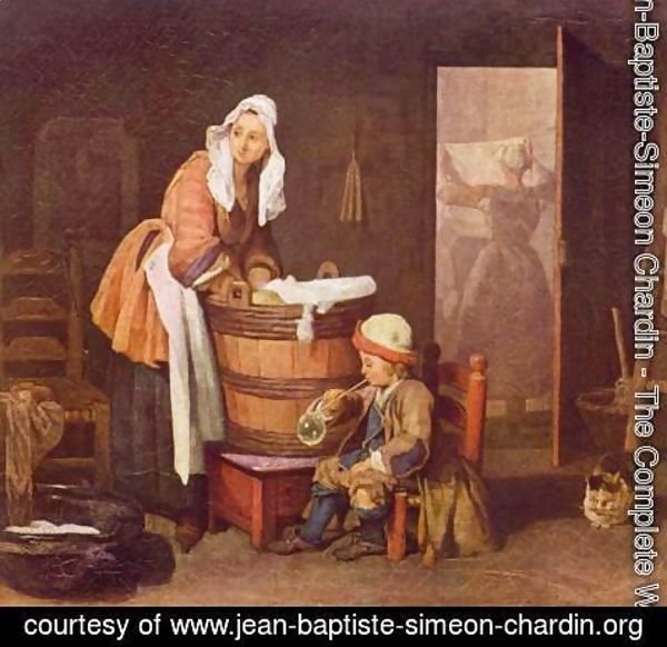 Jean-Baptiste-Simeon Chardin - The washerwoman