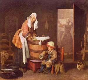 Jean-Baptiste-Simeon Chardin - The washerwoman