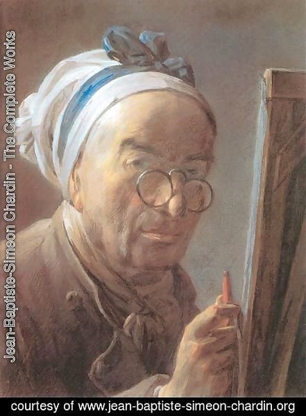 Jean-Baptiste-Simeon Chardin - Self-Portrait with an Easel