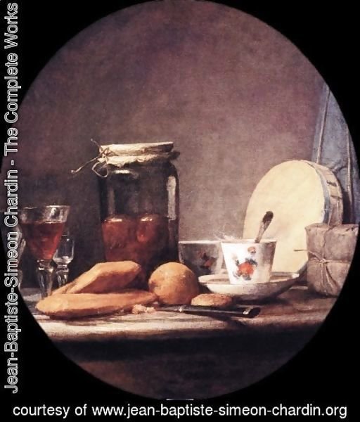 Jean-Baptiste-Simeon Chardin - Still Life With Jar Of Apricots