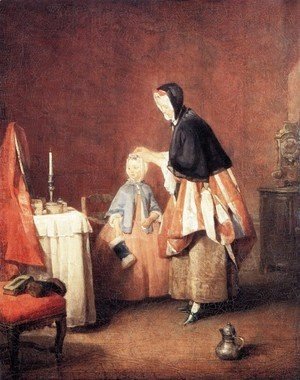 Jean-Baptiste-Simeon Chardin - The Dressing Table